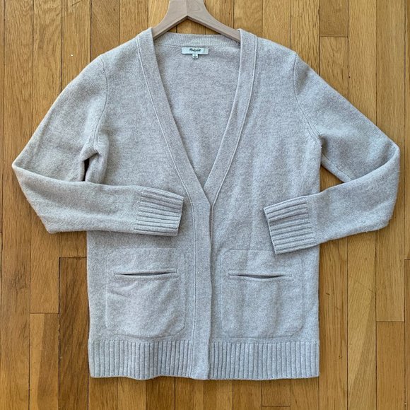 Madewell Sweaters - SOLD Madewell Favorite Cardigan Merino Wool Oatmeal S